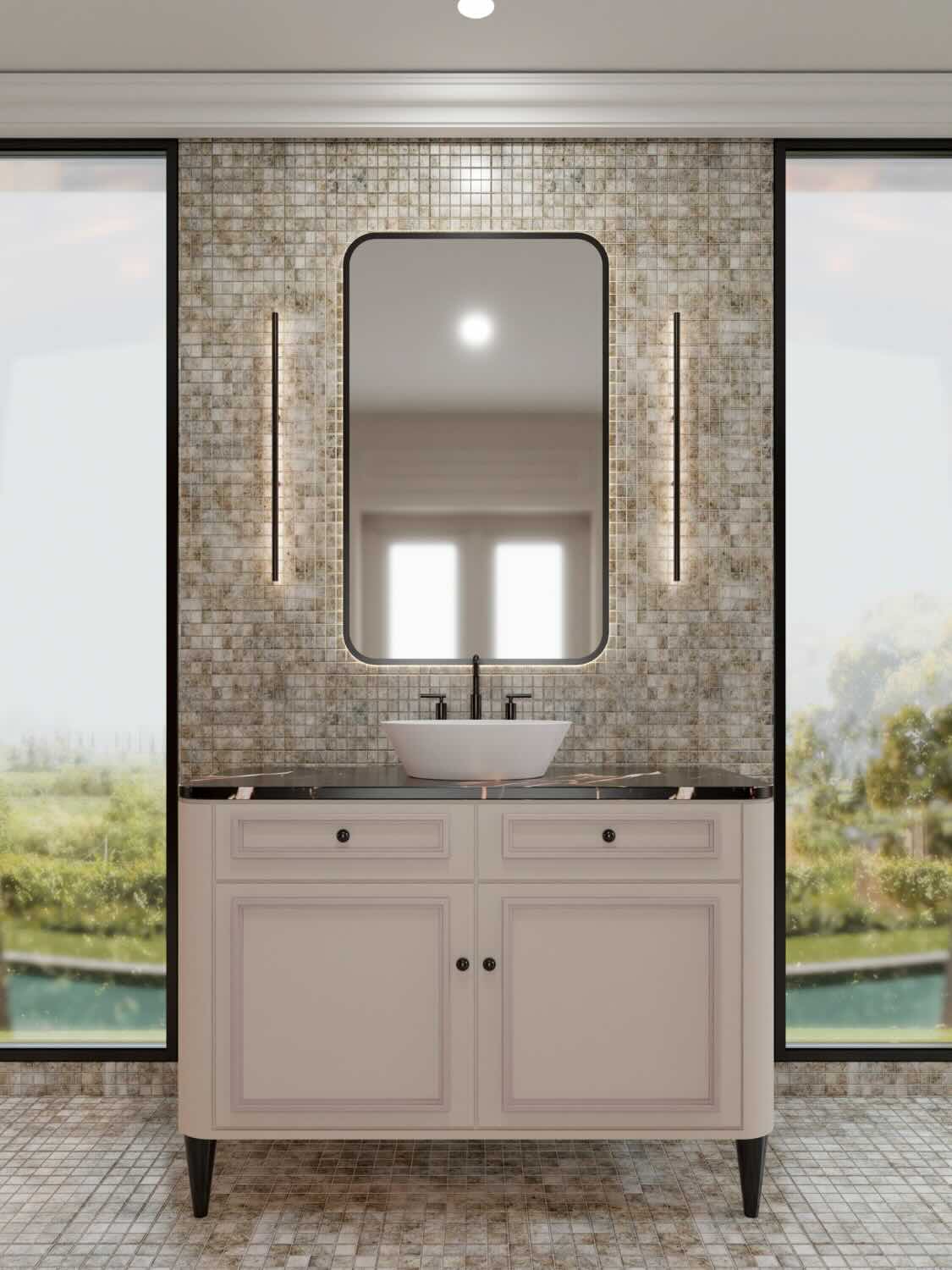 Mimari ve tasarım odaklı modern bir çalışma alanı